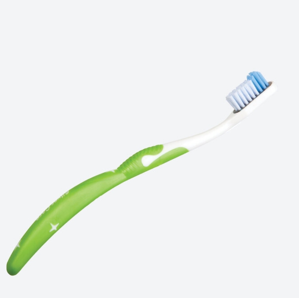 Norwex Adult Silver Care (With Refill) Green Medium Toothbrush